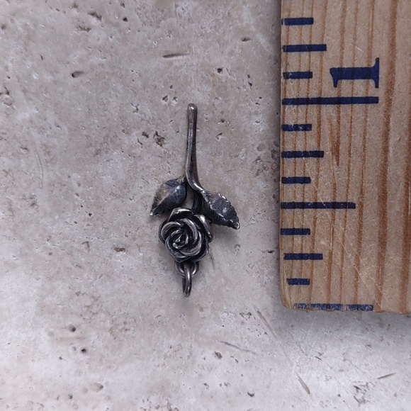 James Avery Sterling Silver Rose Pendant - Picture 5 of 6